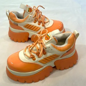 KOI FOOTWEAR PEACH ICED TEA PLATFORM SNEAKERS size USA 11 women’s