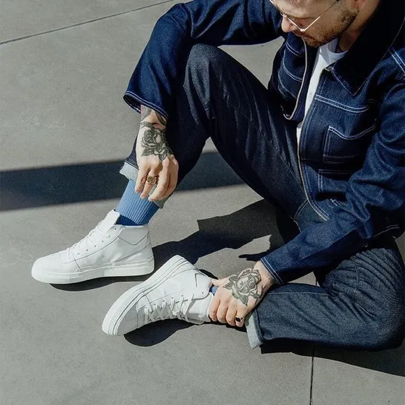 KomradsAPL HIGH TOP SNEAKERS - VEGAN APPLE LEATHER