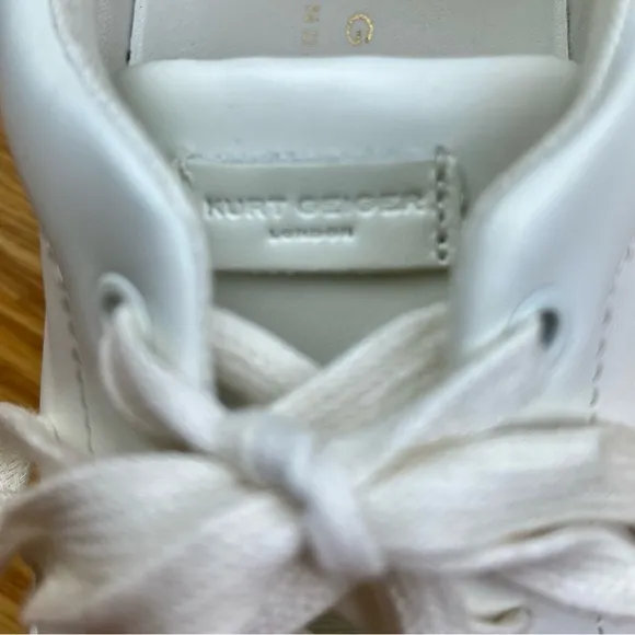 Kurt Geiger Laney White Leather Chunky Sneakers size 8.5