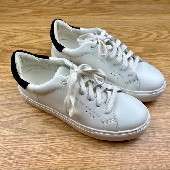 Kurt Geiger Laney White Leather Chunky Sneakers size 8.5