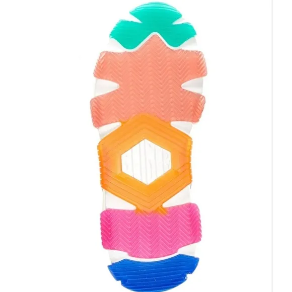 Kurt Geiger London Men's Lettie Lace-Up Rainbow Sole Sneakers