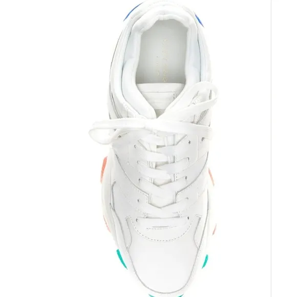 Kurt Geiger London Men's Lettie Lace-Up Rainbow Sole Sneakers