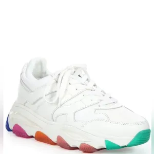 Kurt Geiger London Men's Lettie Lace-Up Rainbow Sole Sneakers
