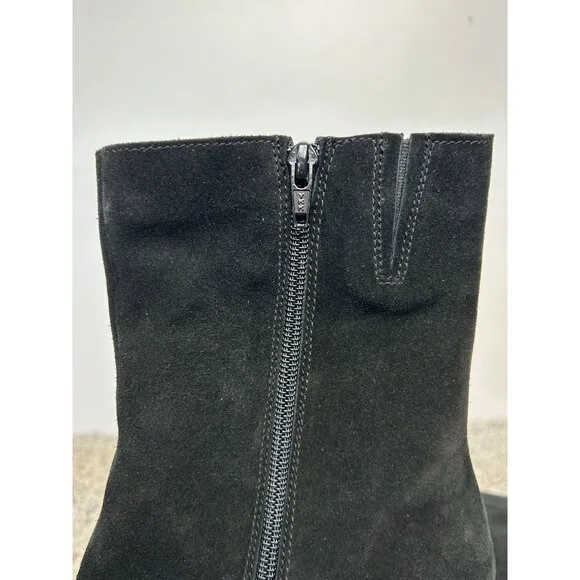 La Canadienne Kate Suede Leather Waterproof Boots in Black - Sz 10M