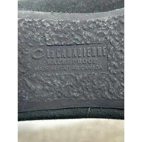 La Canadienne Kate Suede Leather Waterproof Boots in Black - Sz 10M