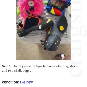 La Sportiva Black and Yellow Sneakers Technical Performance
