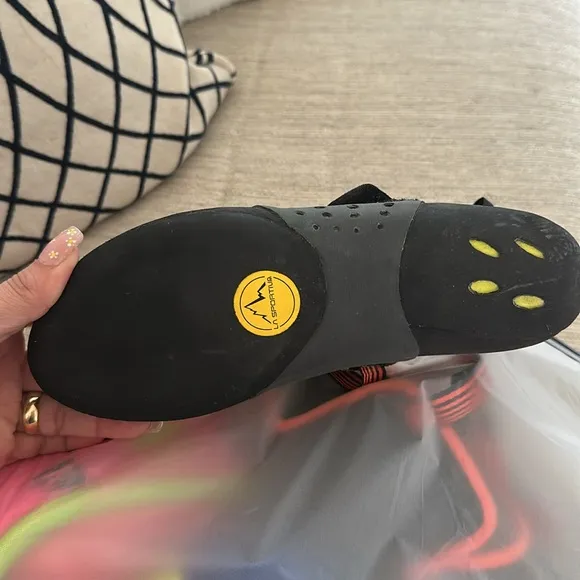 La Sportiva Black and Yellow Sneakers Technical Performance