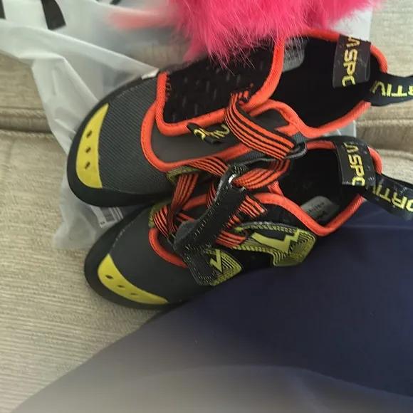 La Sportiva Black and Yellow Sneakers Technical Performance