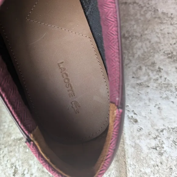 Lacoste Brown Leather Oxford Shoes