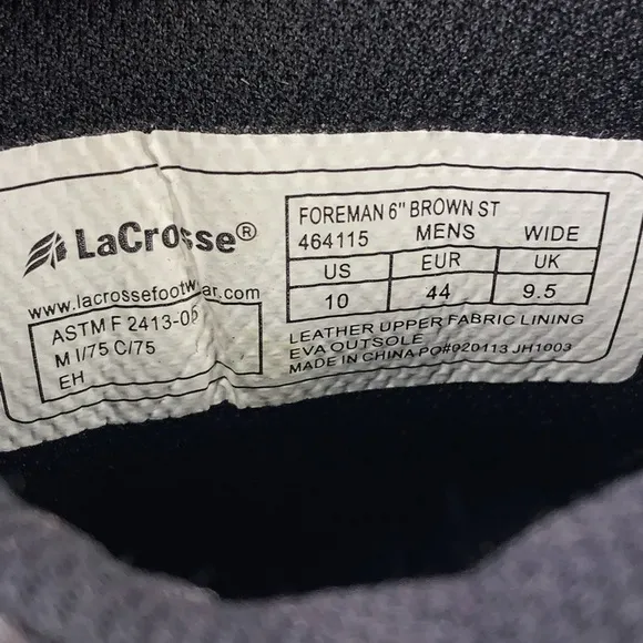 Lacrosse Leather Foreman 6” Steel Toe Boots