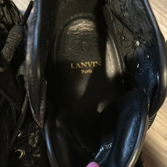 Lanvin Basket Haute High-Top Sneakers