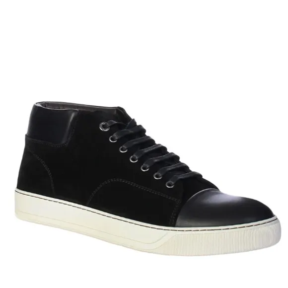 Lanvin Mid-top Toe Cap Sneakers