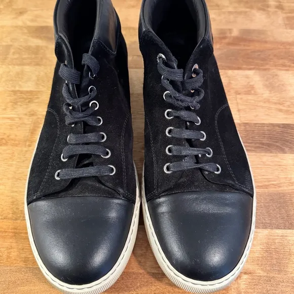 Lanvin Mid-top Toe Cap Sneakers