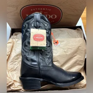 Laredo Women's Maddie Black Round Toe Western Boots‎ 51110