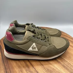 Le Coq Sportif Eclat Shoes Mens 9 Green Suede Lifestyle Comfort Trainers Walking