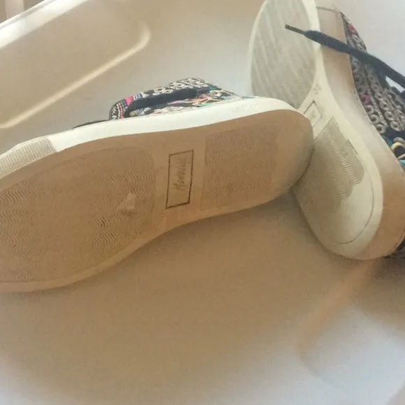 Le Mondeur Sneakers embroidered unique Style Sz 38