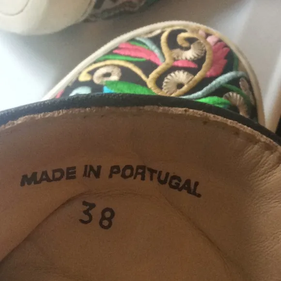Le Mondeur Sneakers embroidered unique Style Sz 38