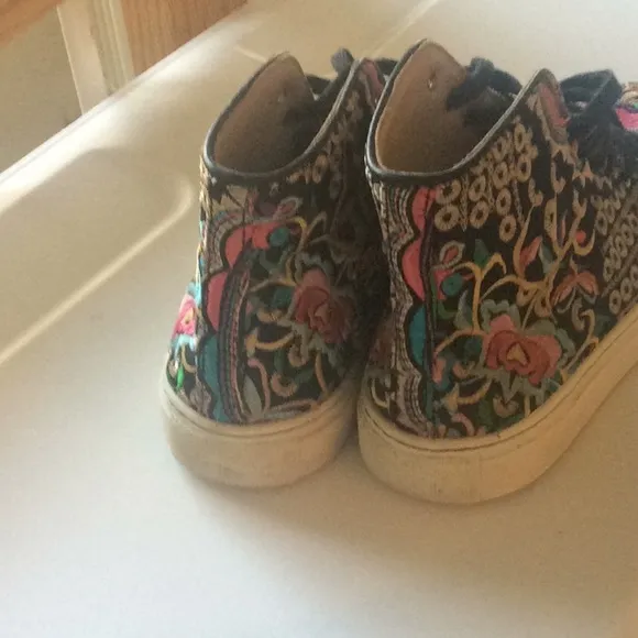 Le Mondeur Sneakers embroidered unique Style Sz 38