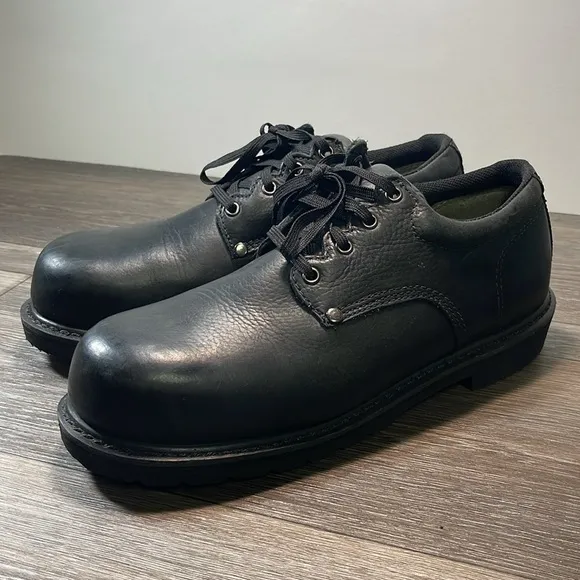 Lehigh mens safety work leather shoes  size 10.5