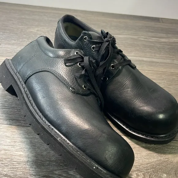 Lehigh mens safety work leather shoes  size 10.5