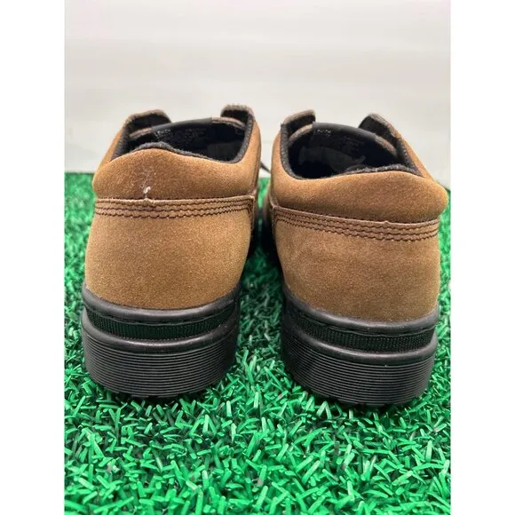 Lehigh women's Heavy Duty Working Shoes Size 8W Brown Suede Rubber Sole Hard Toe