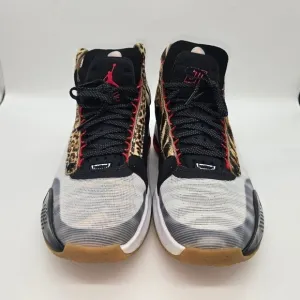 Leopard Print High-Top Sneakers