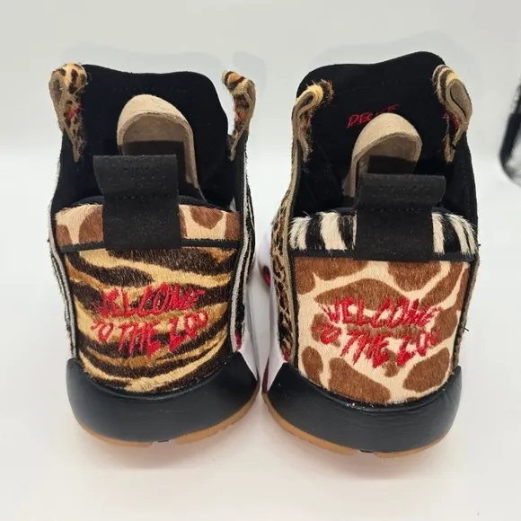 Leopard Print High-Top Sneakers