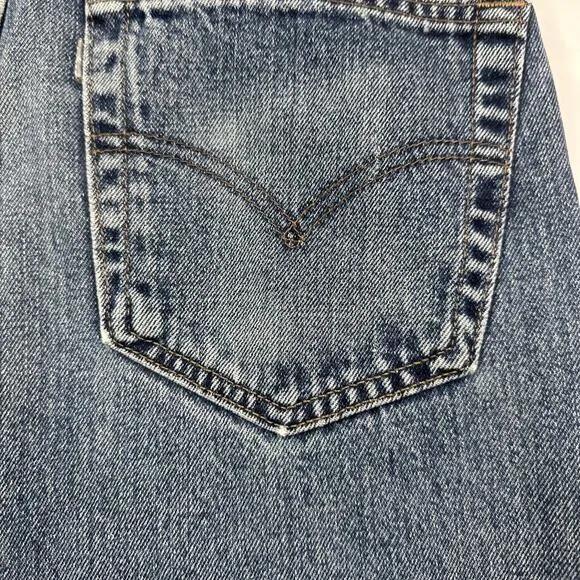 Levi's Silver Tab Baggy Jeans Vintage Blue Denim Size 31x32 1998 Y2K