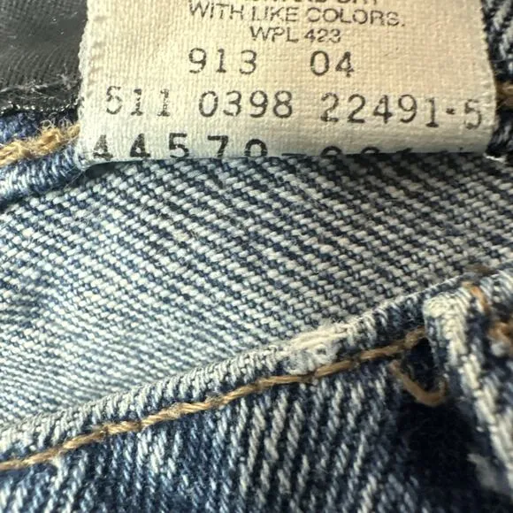 Levi's Silver Tab Baggy Jeans Vintage Blue Denim Size 31x32 1998 Y2K
