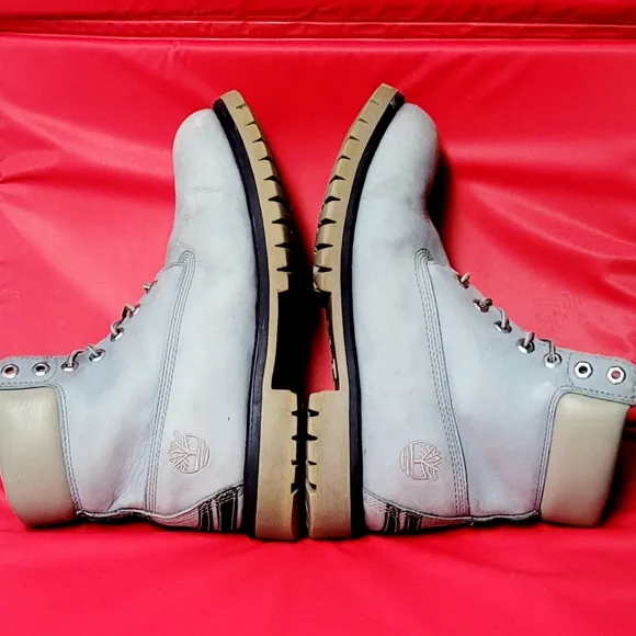 Limited Edition Timberland Premium High Baby Blue Men's Boots #350884023 size 10