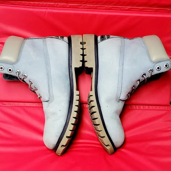 Limited Edition Timberland Premium High Baby Blue Men's Boots #350884023 size 10
