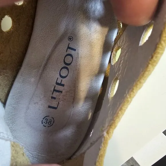LITFOOT Comfy Womens Leather Shoes Lace Up Shoes LF9010 US size 7.5 Pre-owned