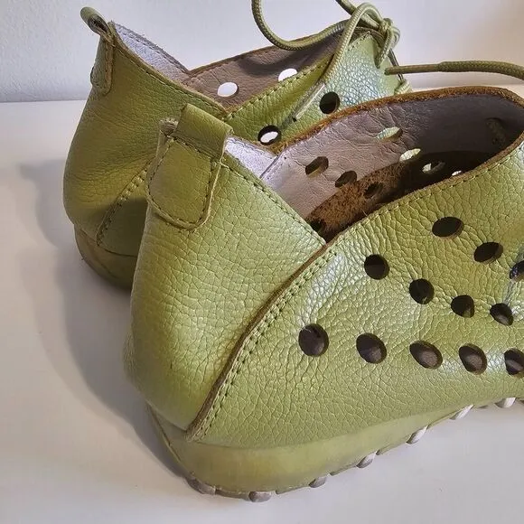 LITFOOT Comfy Womens Leather Shoes Lace Up Shoes LF9010 US size 7.5 Pre-owned