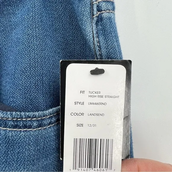 Liverpool Tucker High Waist Straight Wide Leg Jeans in Landsend Size 12/31