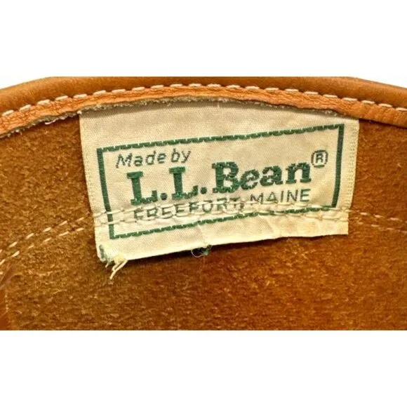 LL BEAN Boot Women's Waterproof Duck Size: 7LM, 175064 USA Brown 8&quot; Leather USA