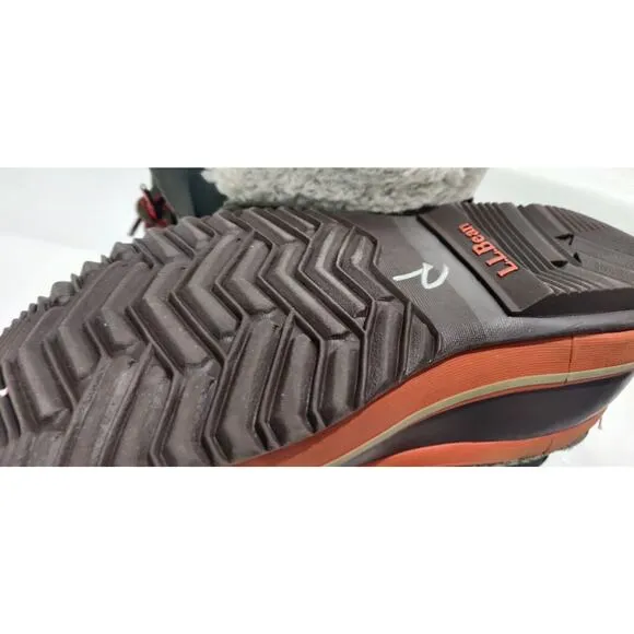 LL Bean Waterproof Winter Pac‎ Boots Rubber &amp; Suede 295601 Big Kids Size 4