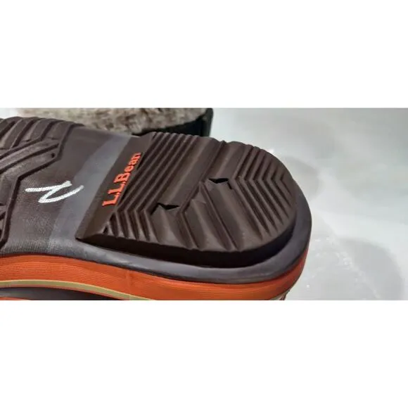 LL Bean Waterproof Winter Pac‎ Boots Rubber &amp; Suede 295601 Big Kids Size 4