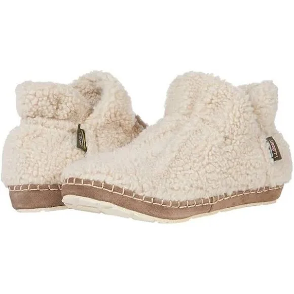 L.L.Bean New $69 Women's Cozy Slipper Pile Fleece Size 9M
