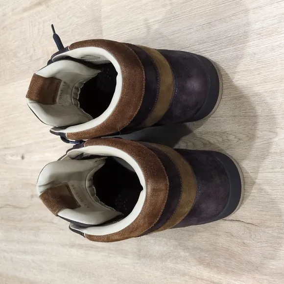 Louis Vuitton Tribe Brown Suede High Top Sneakers