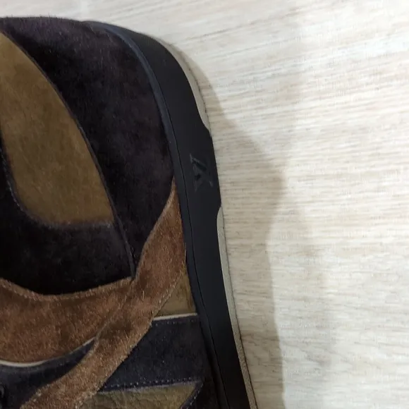 Louis Vuitton Tribe Brown Suede High Top Sneakers