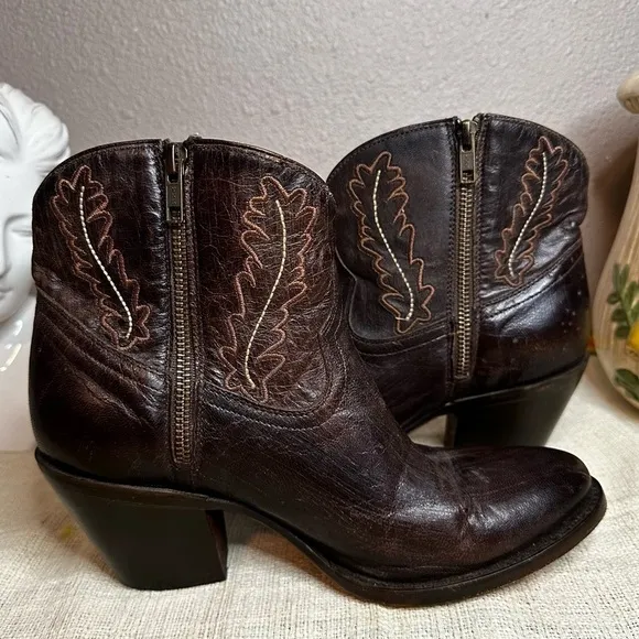 Lucchese Rustic Brown Boots sz 7.5​​​