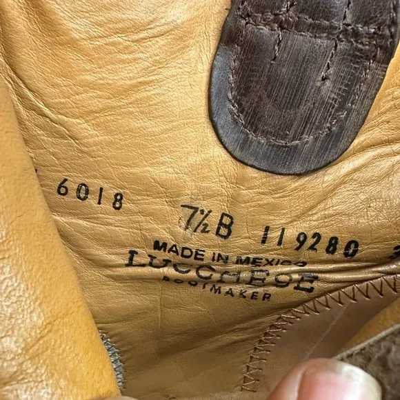 Lucchese Rustic Brown Boots sz 7.5​​​