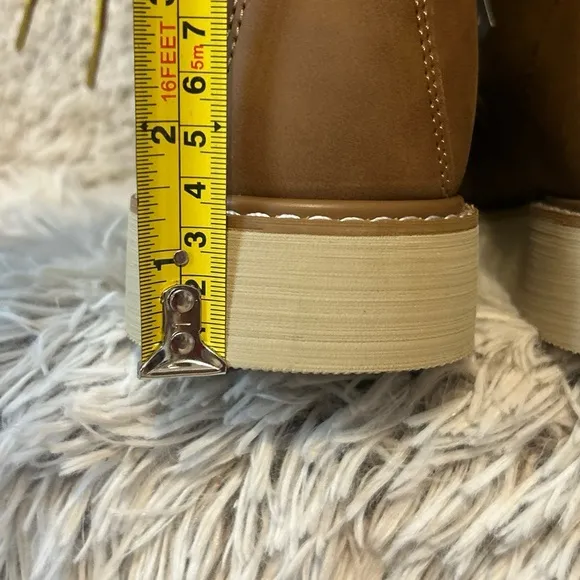 Lugz Monterey Brown Steel Toe Boots Mens Sz 9.5 Wide Work Slip Resistant