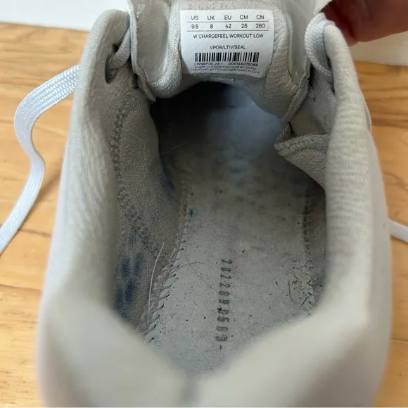 Lululemon Chargefeel Workout Low Sneaker in 9.5 Seal Grey 9 1/2 Vapor