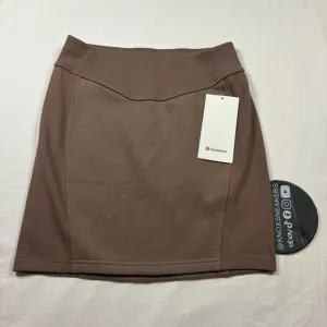 Lululemon Scuba HR Mini Skirt TPTC Tauptastic Tan Beige Women’s Size M
