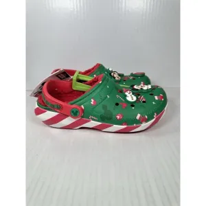 M6/W8 Disney Fleece Lined Mickey Minnie Holiday Christmas Crocs Clogs 2024 NEW