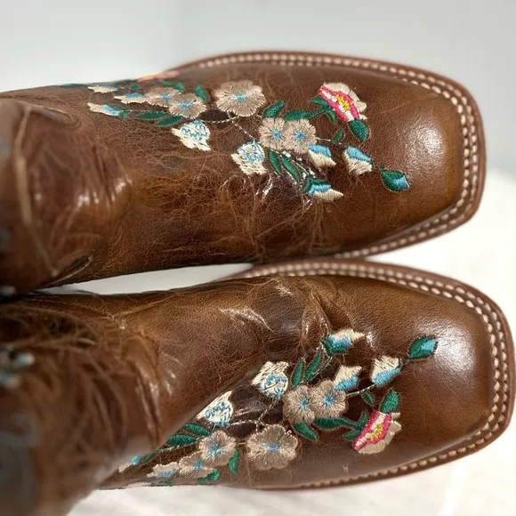 MACIE BEAN LITTLE GIRLS' HONEY BUNCH WESTERN BOOTS - SQUARE TOE