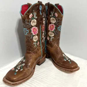 MACIE BEAN LITTLE GIRLS' HONEY BUNCH WESTERN BOOTS - SQUARE TOE