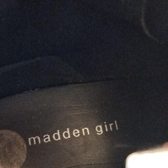Madden Girl Gray and White Sneakers with High-Top Design