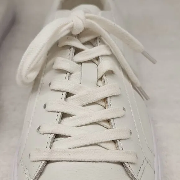 😎MADEWEL SIDEWALK LOWTOP WHITE LEATHER UNISEX SNEAKERS MENS 7.5 LADIES 9 NWOB